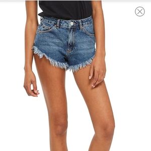 Topshop Kiri Denim Shorts